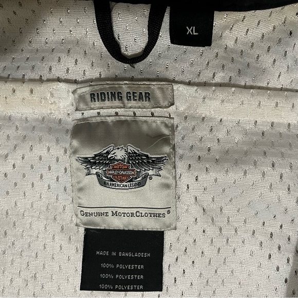 Harley Davidson Women’s Motorcycle Jacket Black PINK TRIBAL Graphic XL Y2K READ - Picture 4 of 10